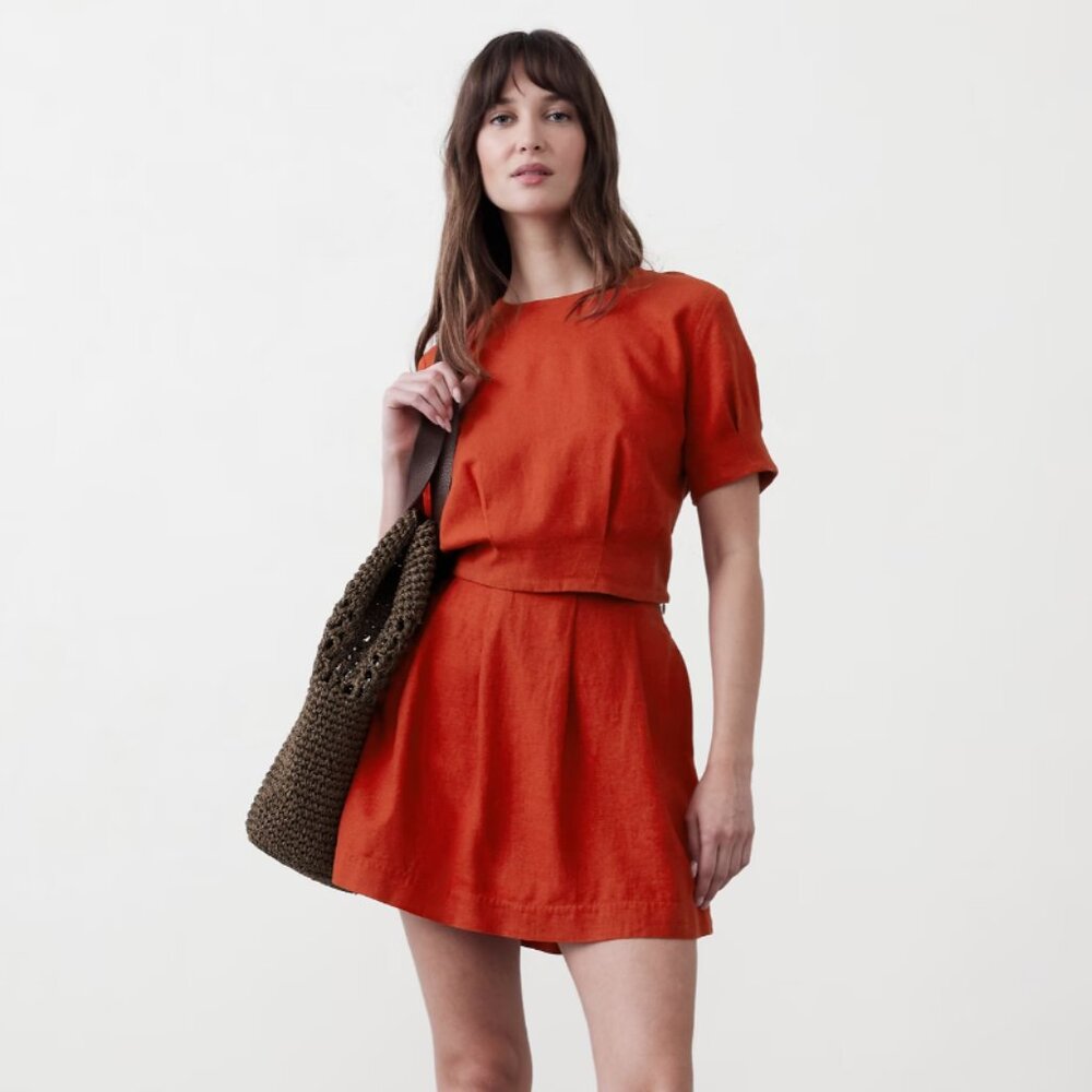 Pleated Mini Skort